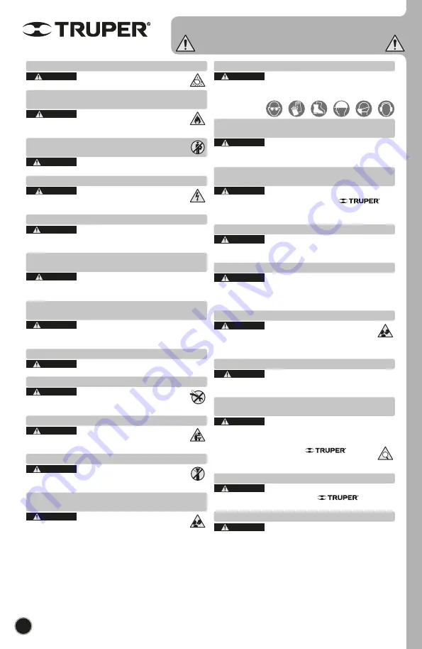 Truper 18240 Manual Download Page 16