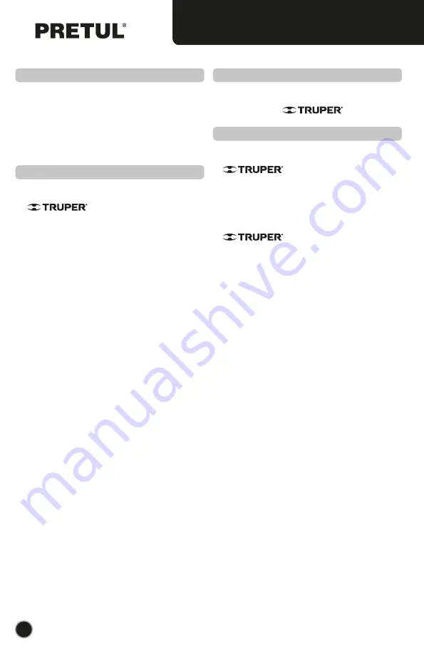 Truper 24059 Manual Download Page 8