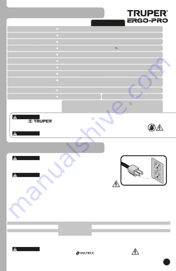 Truper ERGO-4590 Manual Download Page 3