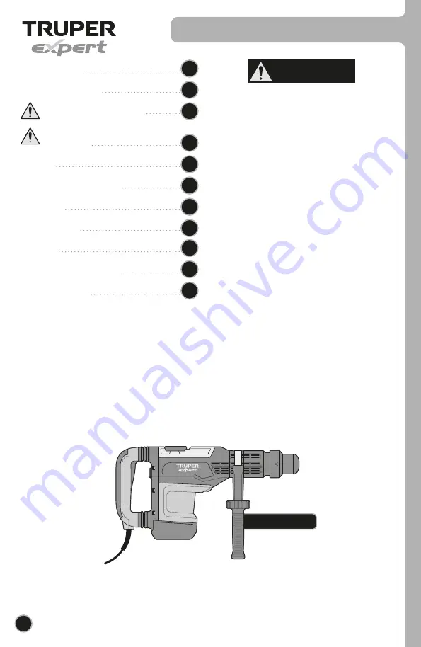 Truper EXPERT SDS MAX RMAX-15NX Скачать руководство пользователя страница 2