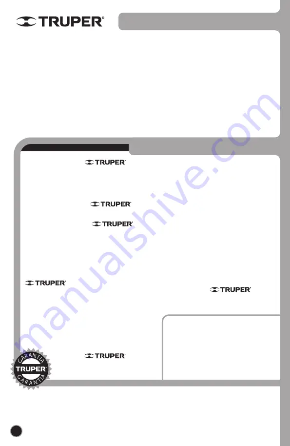 Truper MOTB-2 Manual Download Page 16