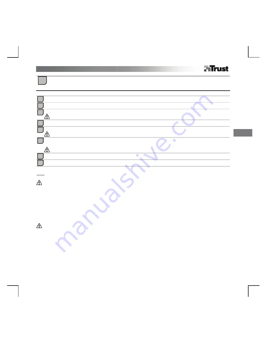 Trust 15706 User Manual Download Page 9