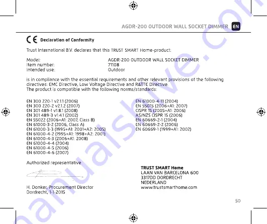 Trust START-LINE AGDR-200 Manual Download Page 52