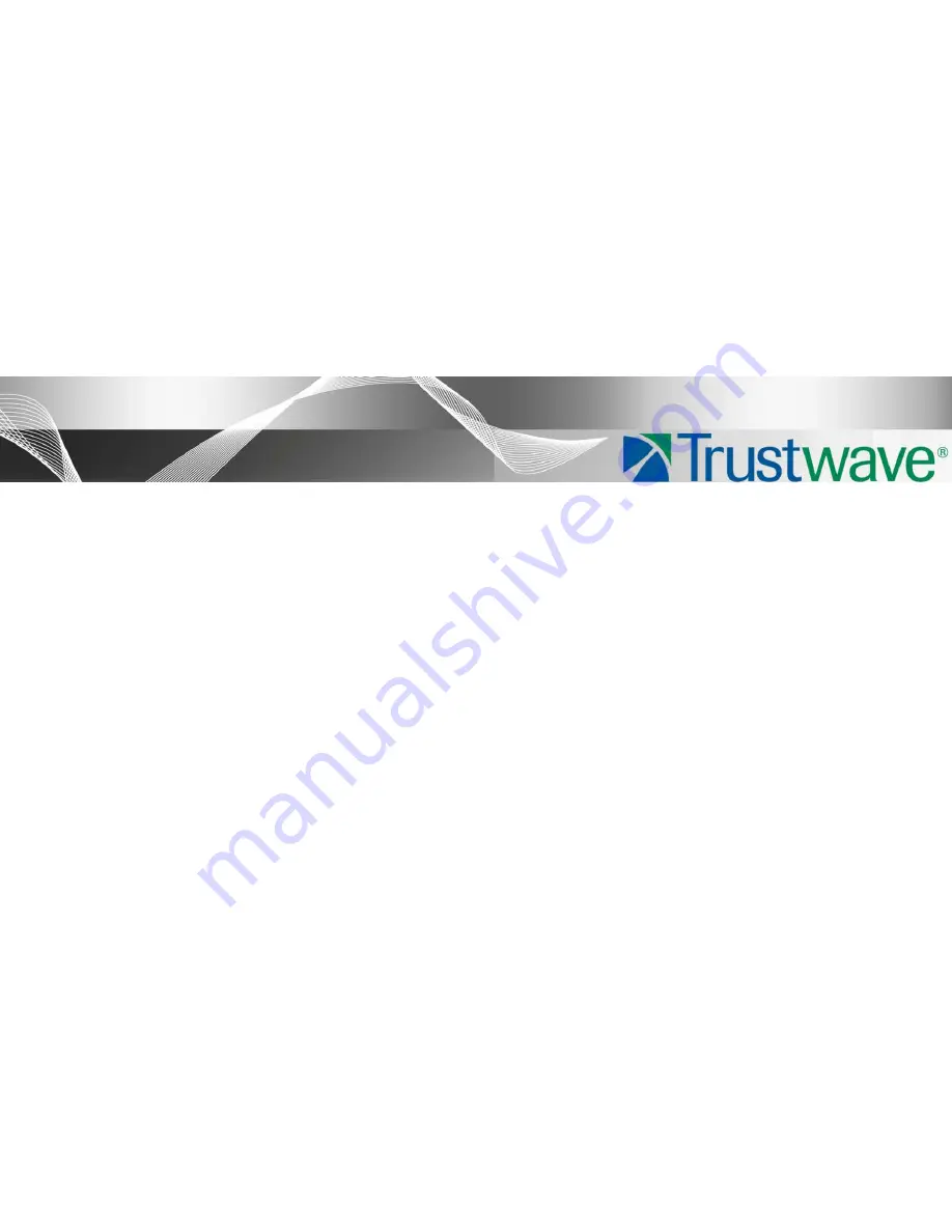 Trustwave SWG 3000 Скачать руководство пользователя страница 1