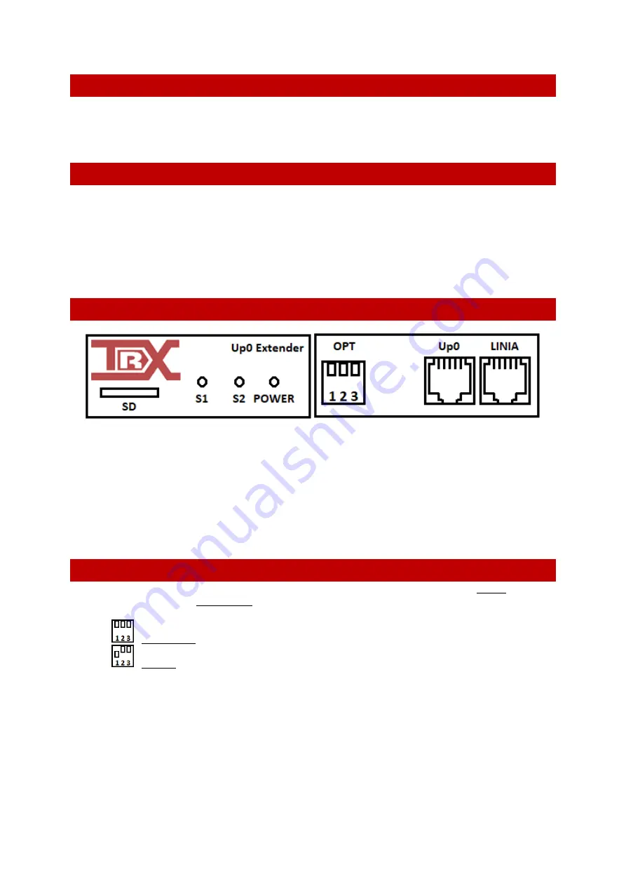 TRX SIEMENS UP0 EXTENDER User Manual Download Page 2