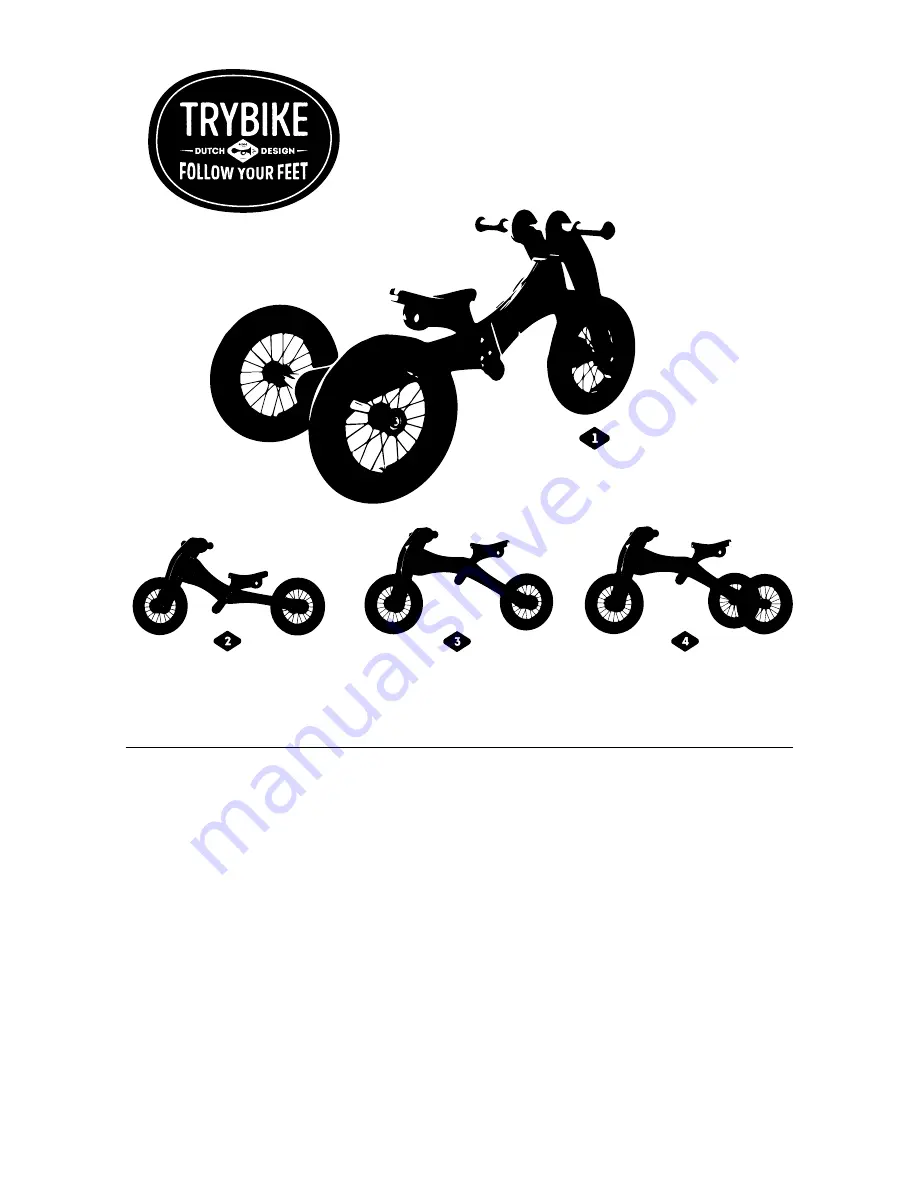 TRYBIKE LOW TRICYCLE User Instructions Download Page 1