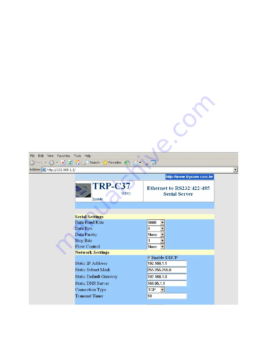 Trycom Technology TRP-C37 Скачать руководство пользователя страница 12