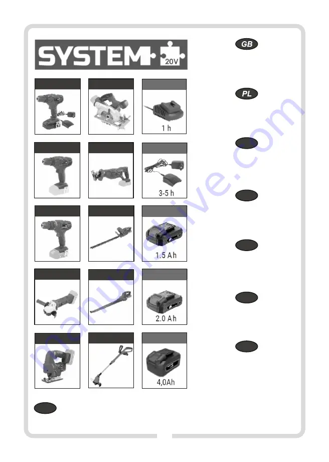 Tryton SYSTEM 20V TJ1LD Operating Instruction Download Page 3