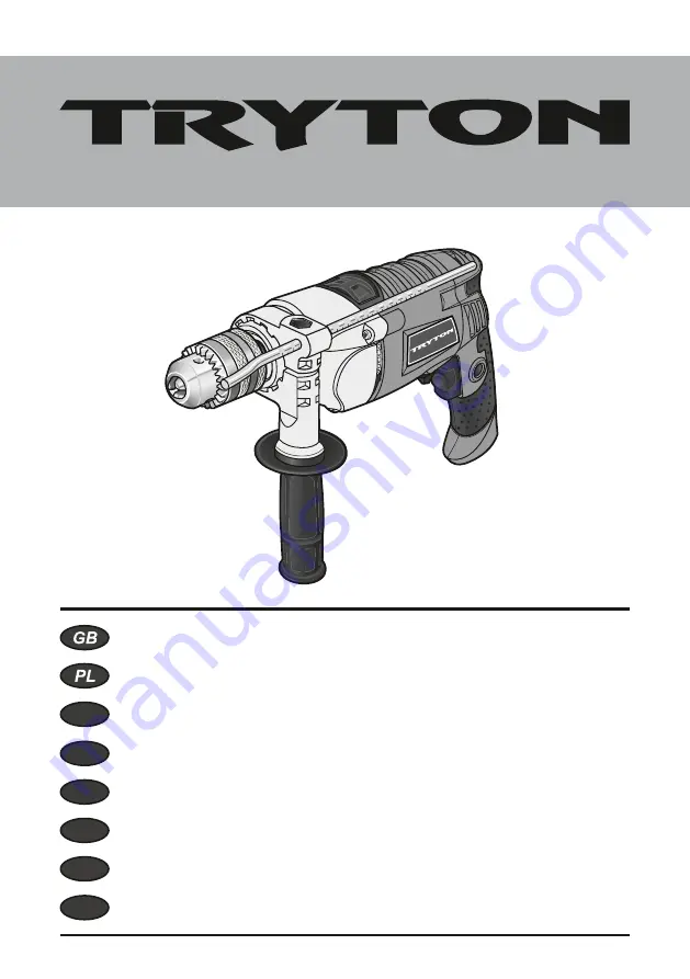 Tryton TDW1050 Operating Instructions Manual Download Page 1