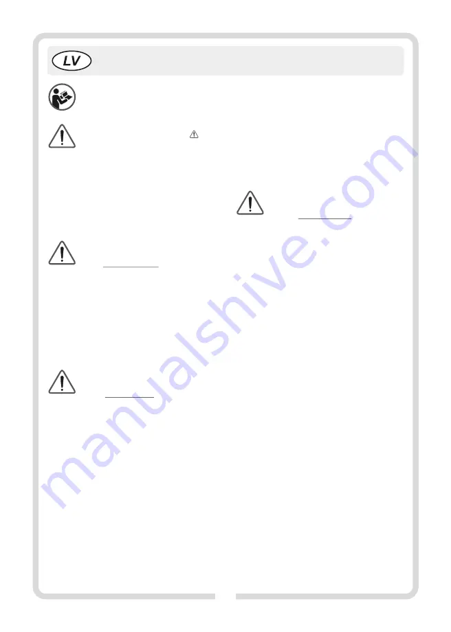 Tryton TG18601 Instruction Manual Download Page 29