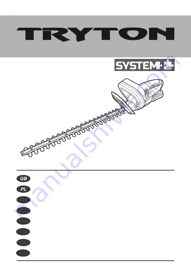 Tryton TJD 90 Operating Instruction Download Page 1