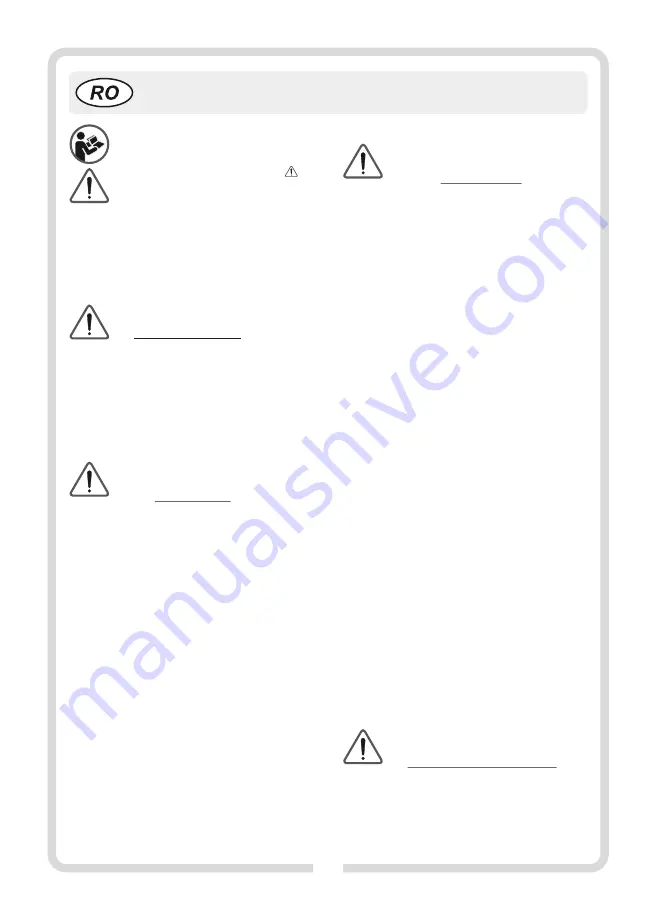 Tryton TMA1300K Operating Instructions Manual Download Page 20