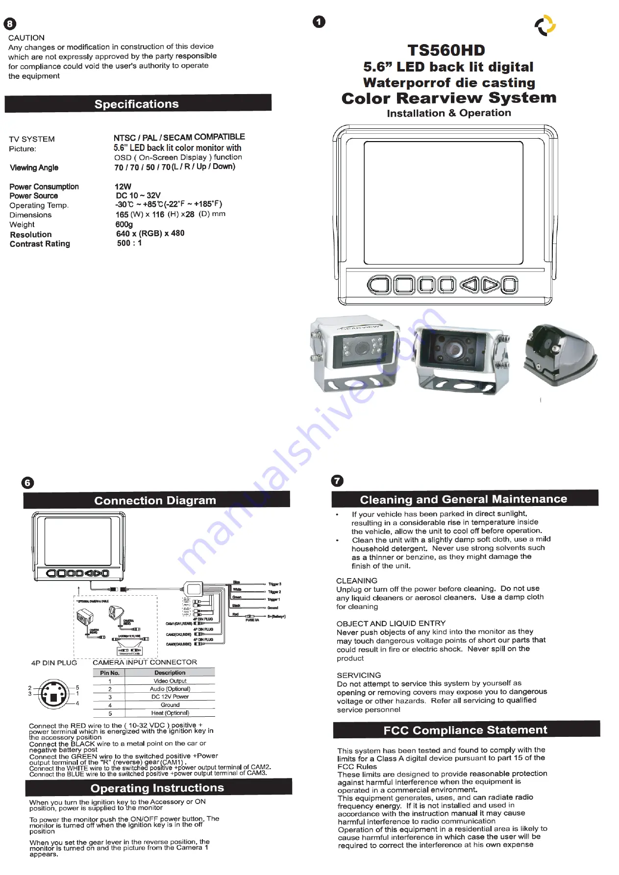 TS TS560HD Скачать руководство пользователя страница 1