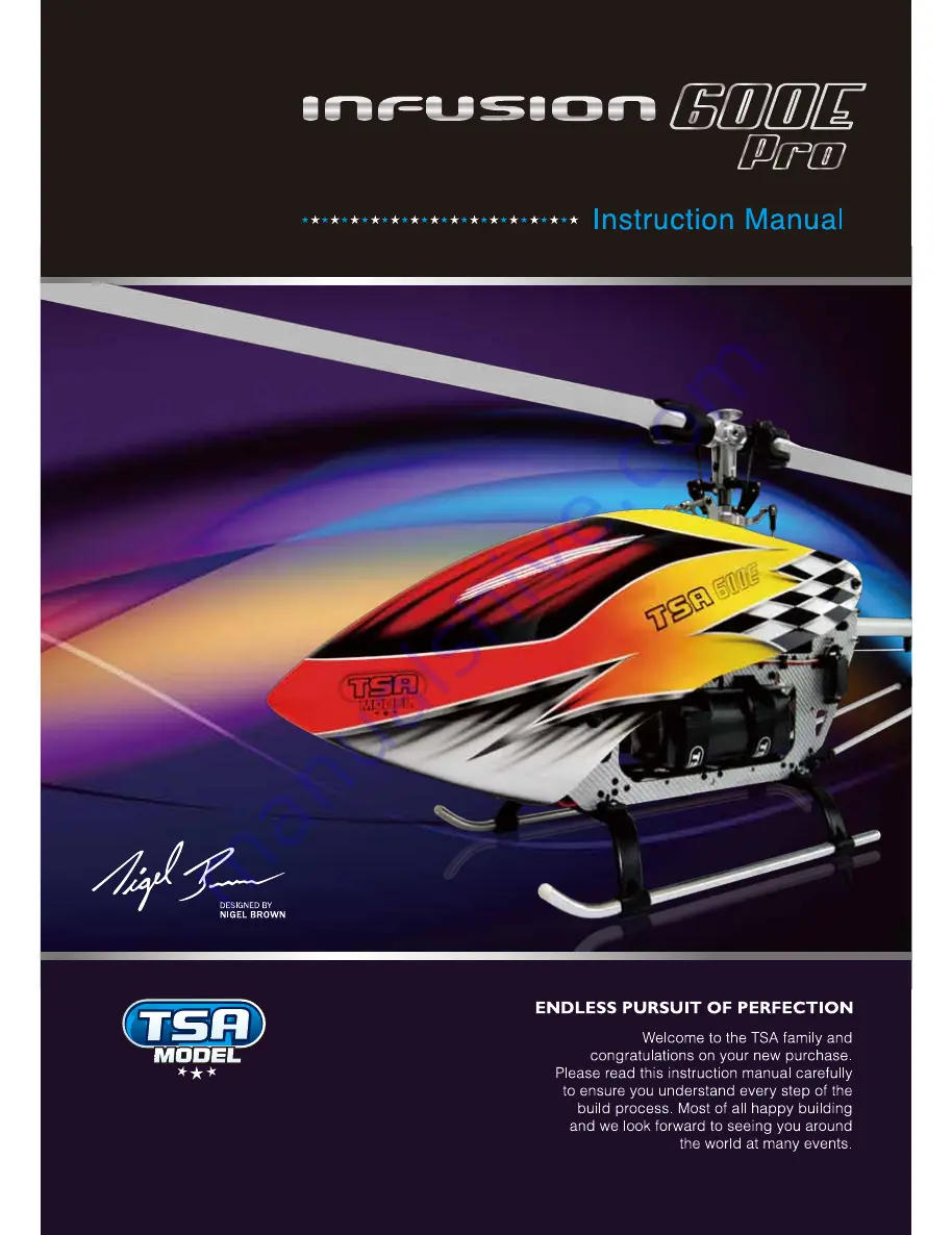 TSA model Infusion 600E Pro Instruction Manual Download Page 1