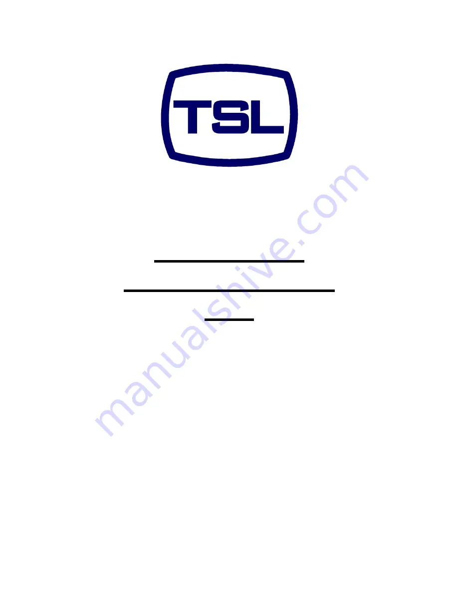 TSL AMU2-BHD+ Скачать руководство пользователя страница 1