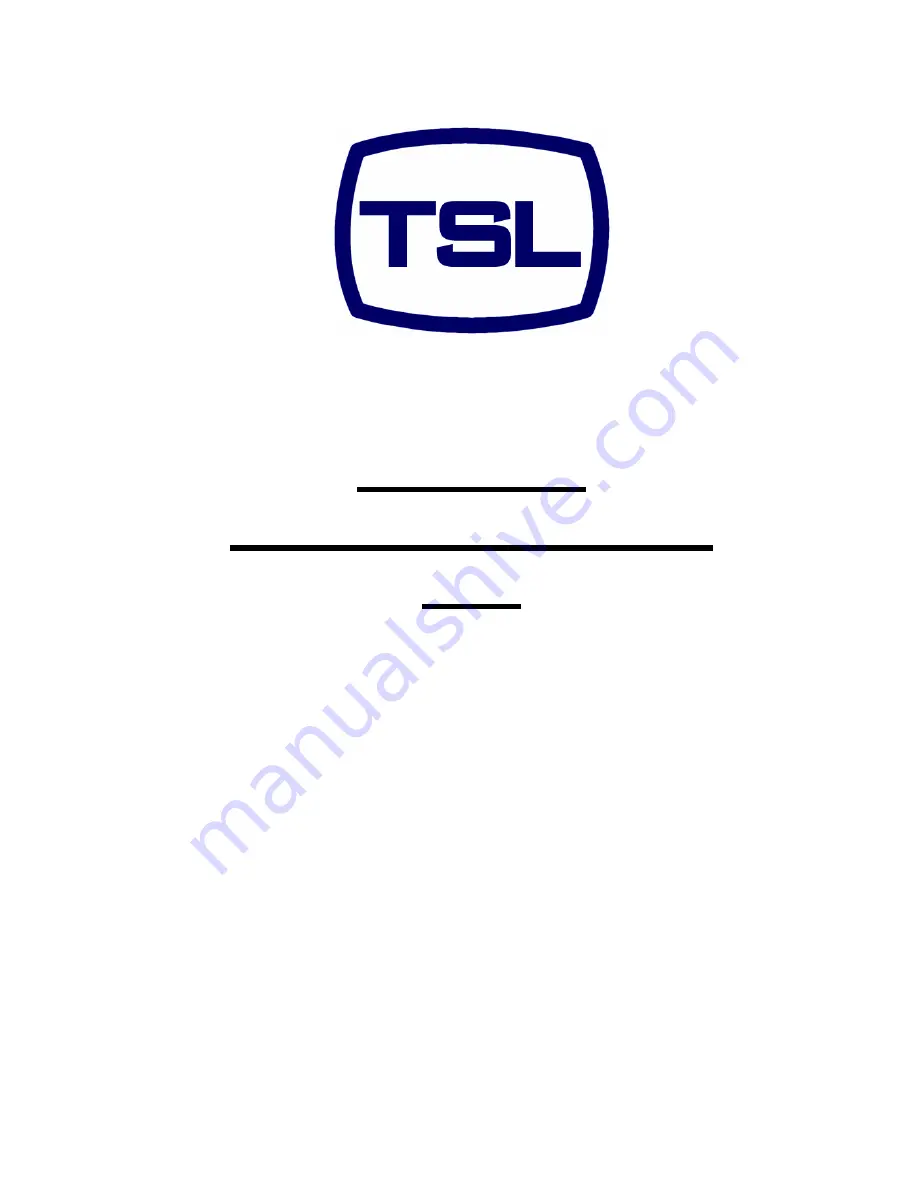 TSL MPA1-AS Handbook Download Page 1