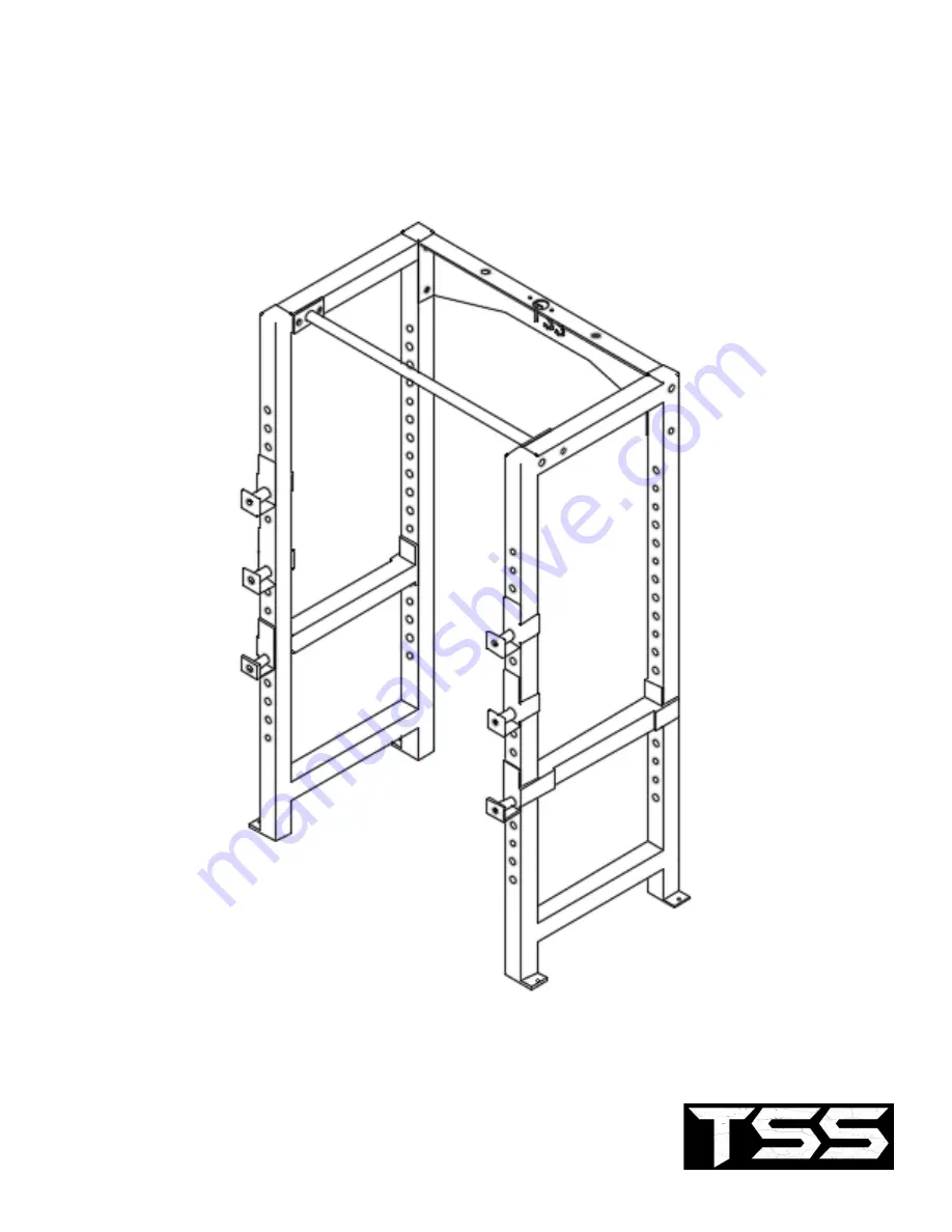 TSS Basic 2.5x2.5 Power Rack Скачать руководство пользователя страница 1