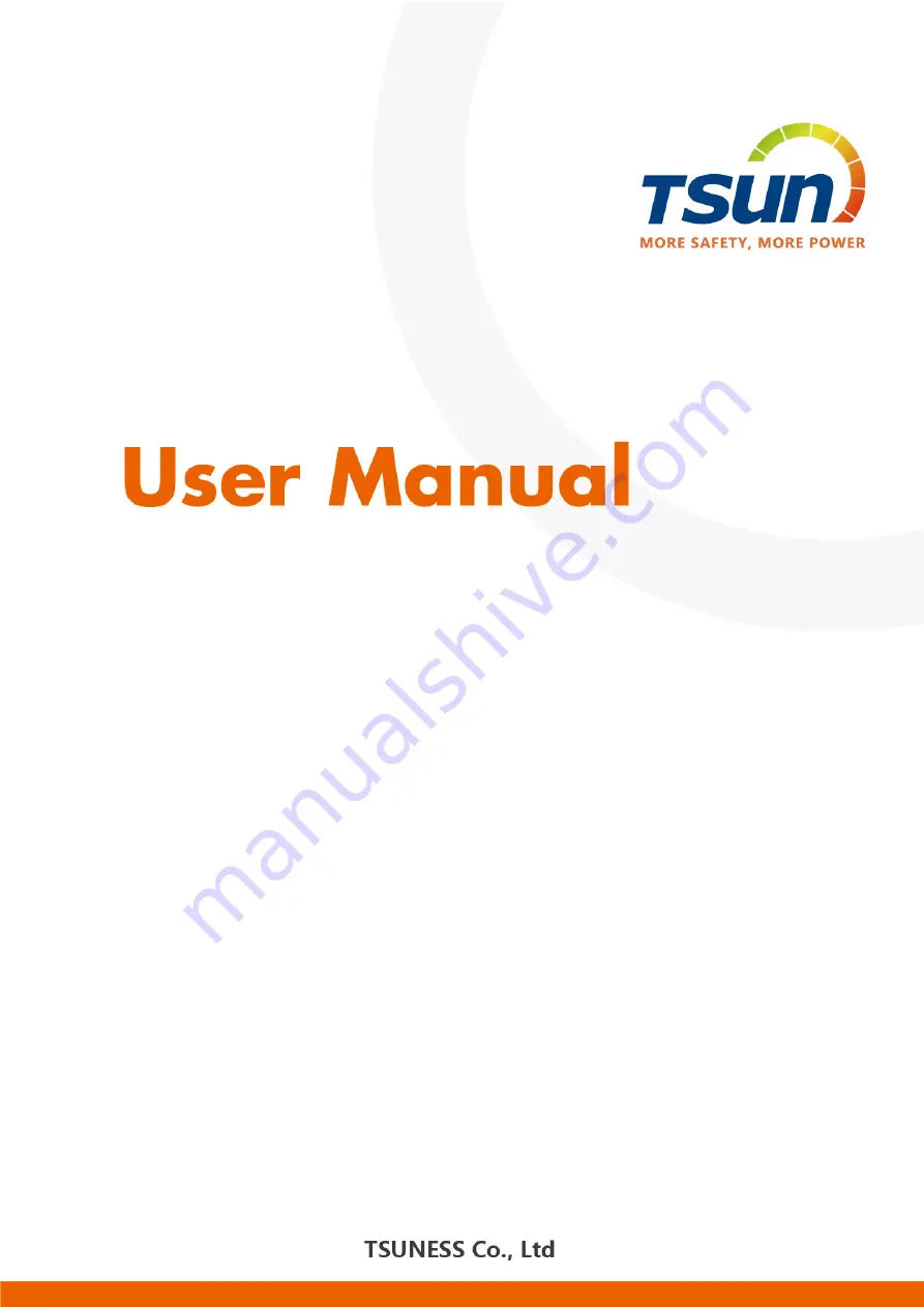 Tsun TSOL-RSDM-CQ-A User Manual Download Page 1