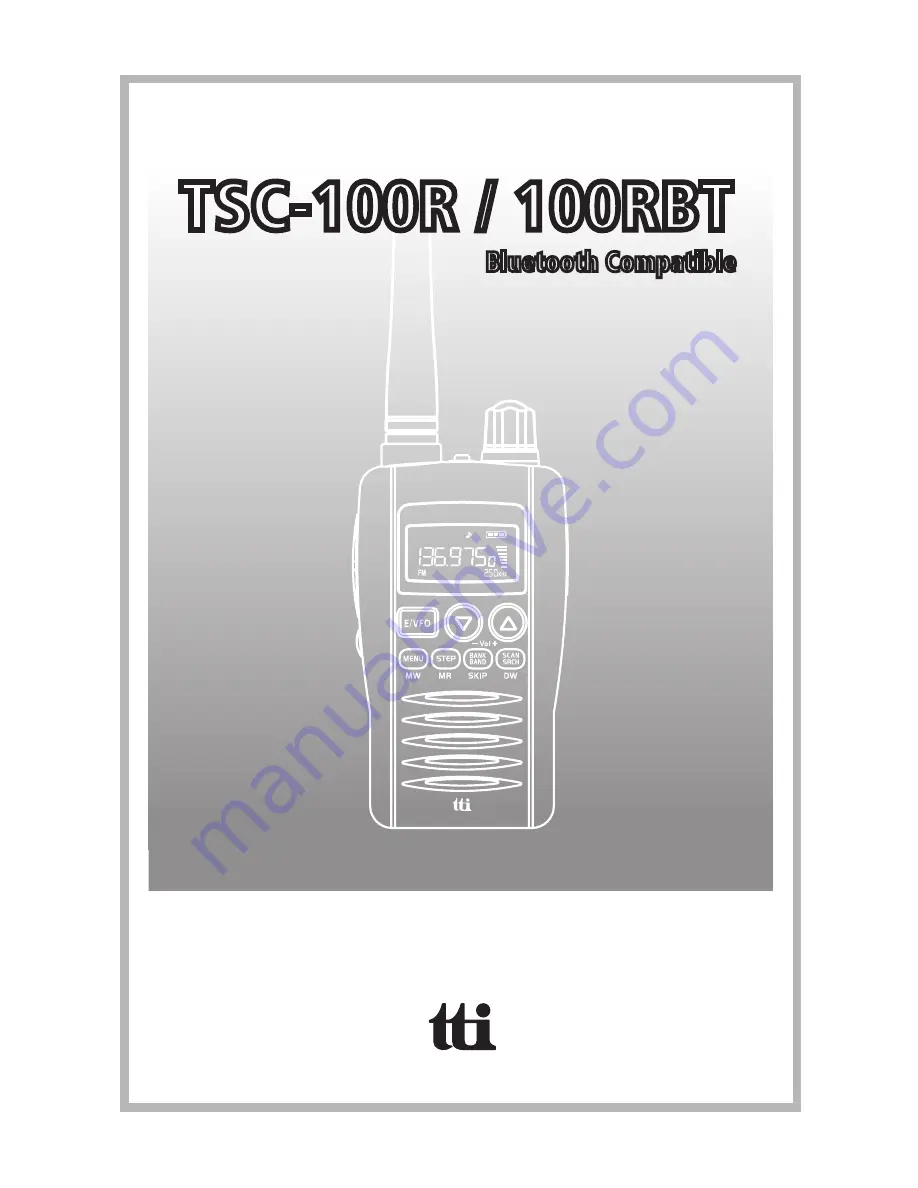 TTI TSC-100R Скачать руководство пользователя страница 1