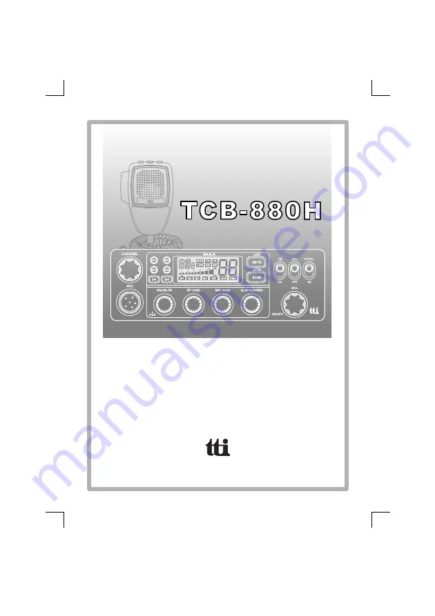 TTikorea TCB-880H Instruction Manual Download Page 1