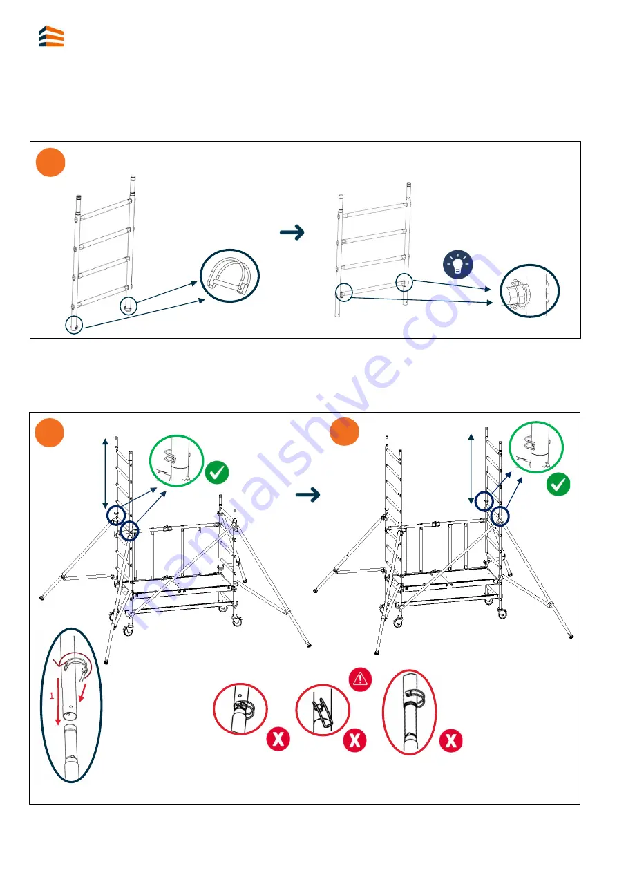 TUBESCA-COMABI SPEEDY+ 3T Assembly Manual Download Page 13