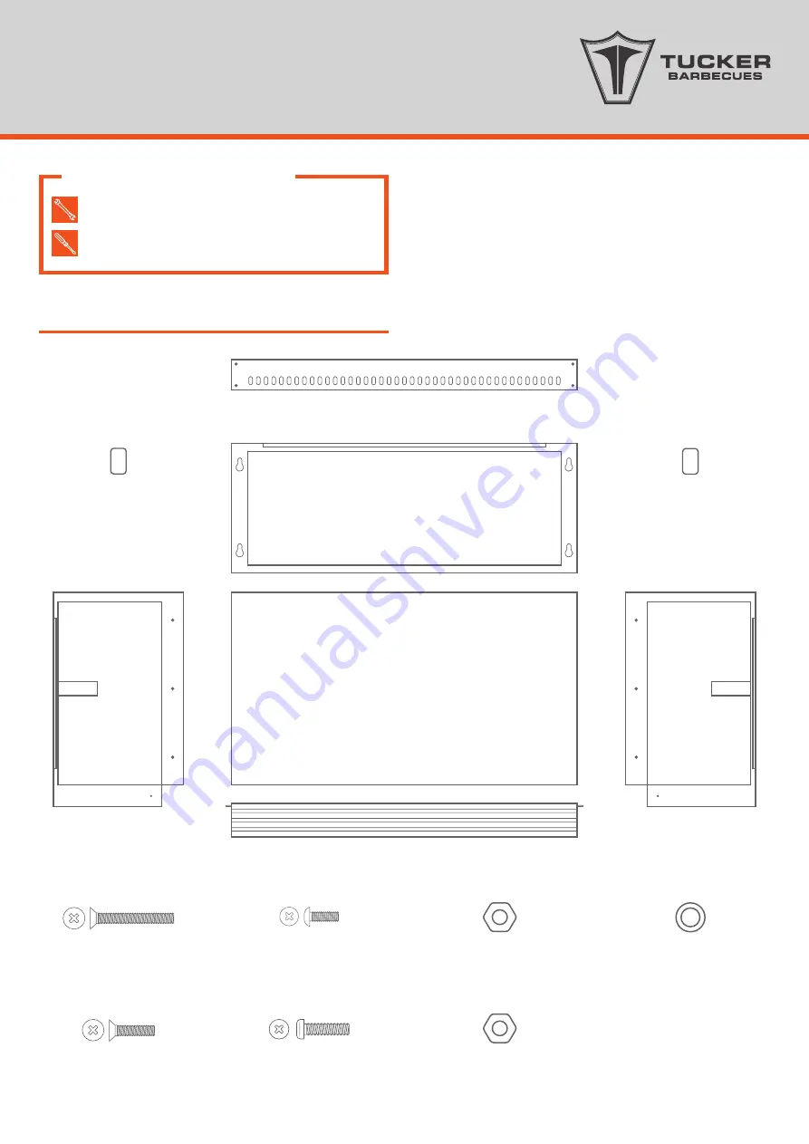 Tucker Barbecues Charcoal Deluxe Built In Assembly, Installation And Operating Instructions Download Page 4