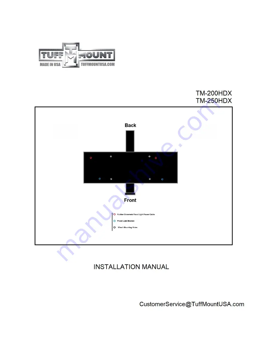 Tuff Mount TM-200HD Owner'S Manual & Safety Instructions Download Page 3