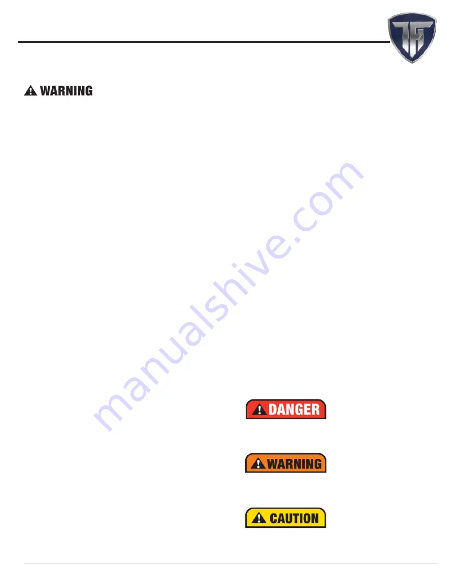 Tuff stuff BA-707 Maintenance & Assembly Instructions Download Page 9