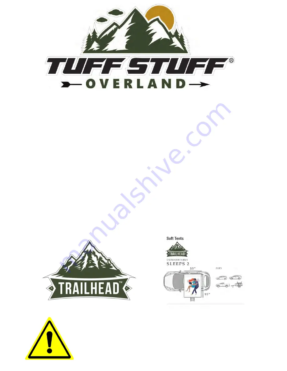 Tuff stuff Ranger Overland Rooftop Tent Скачать руководство пользователя страница 2