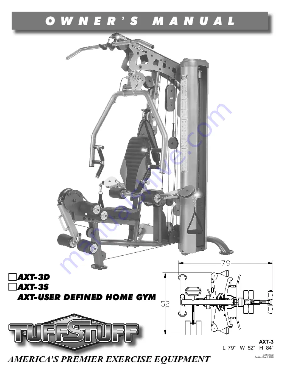 TuffStuff AXT-3D Owner'S Manual Download Page 1