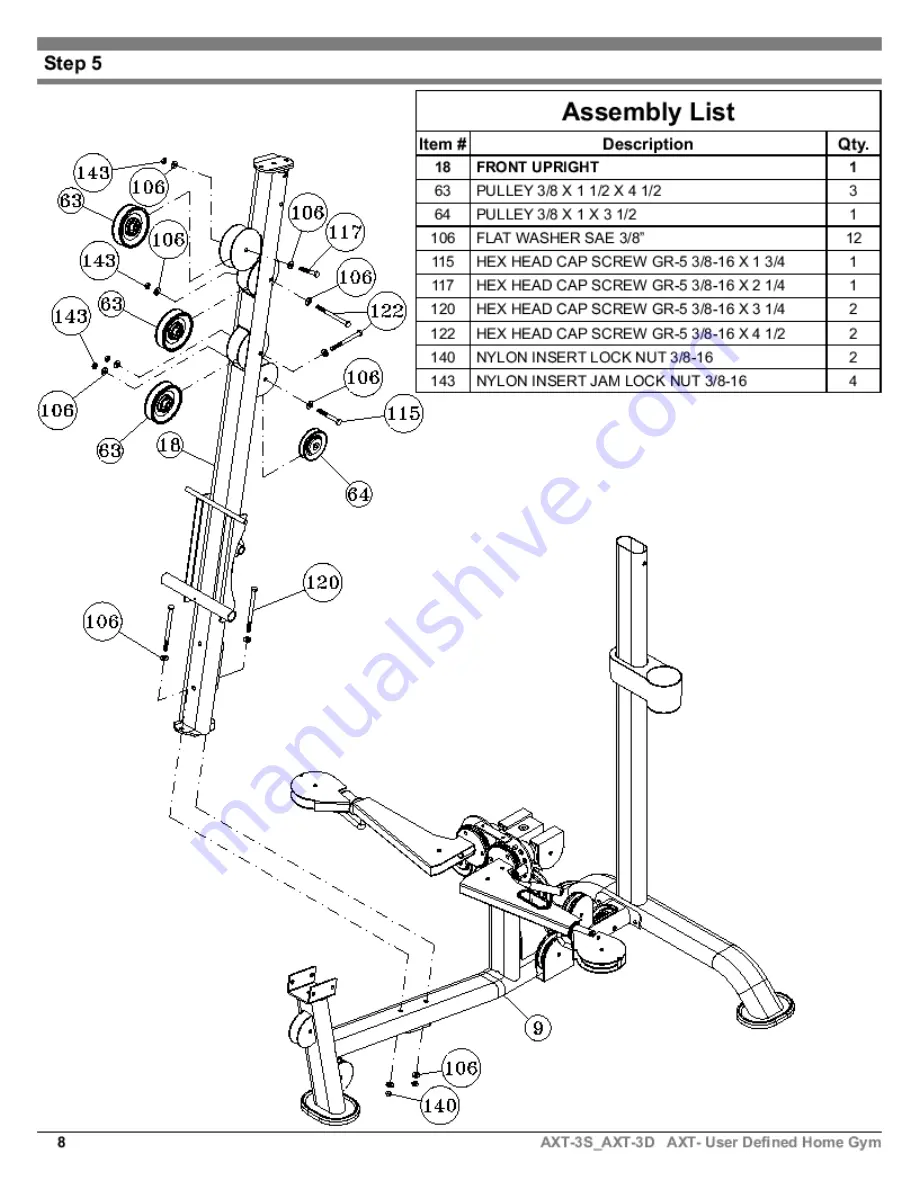 TuffStuff AXT-3D Owner'S Manual Download Page 8