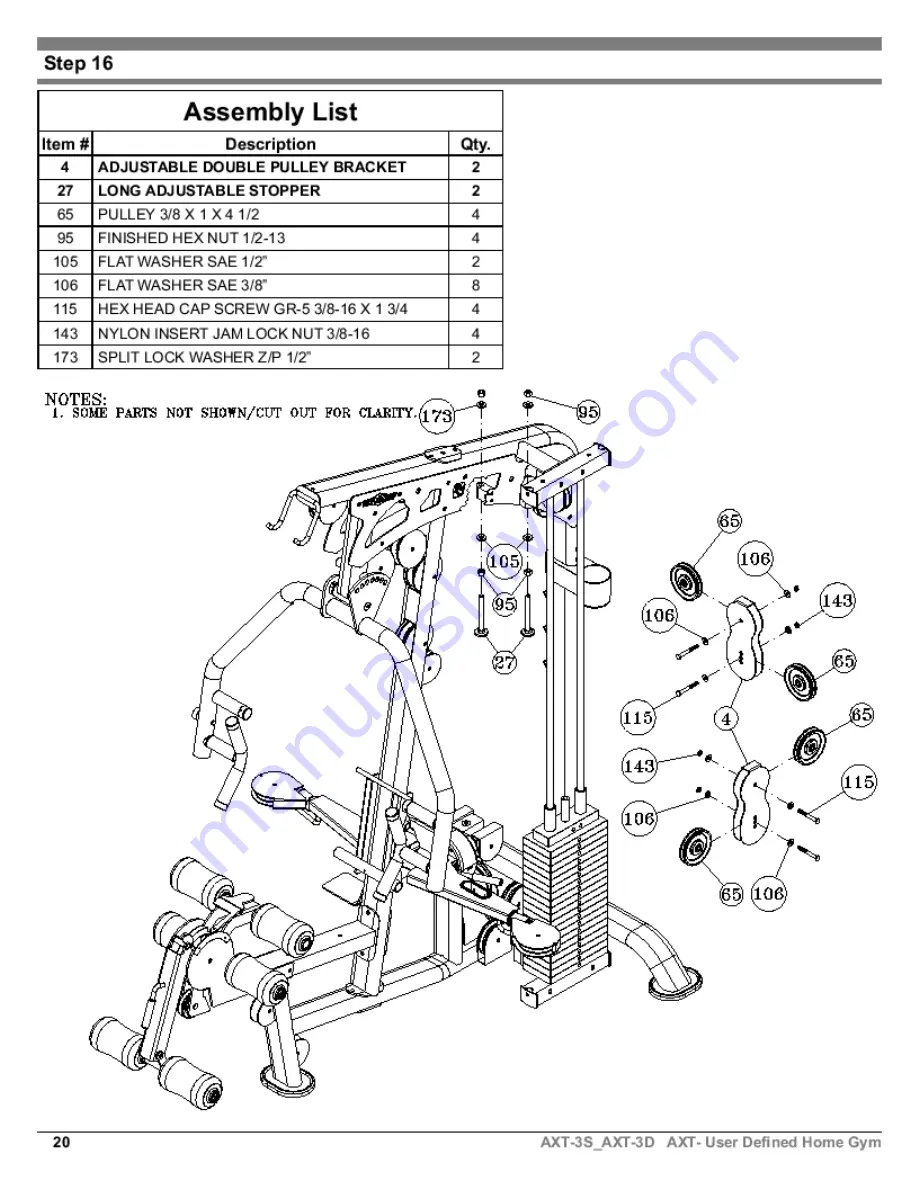 TuffStuff AXT-3D Owner'S Manual Download Page 20