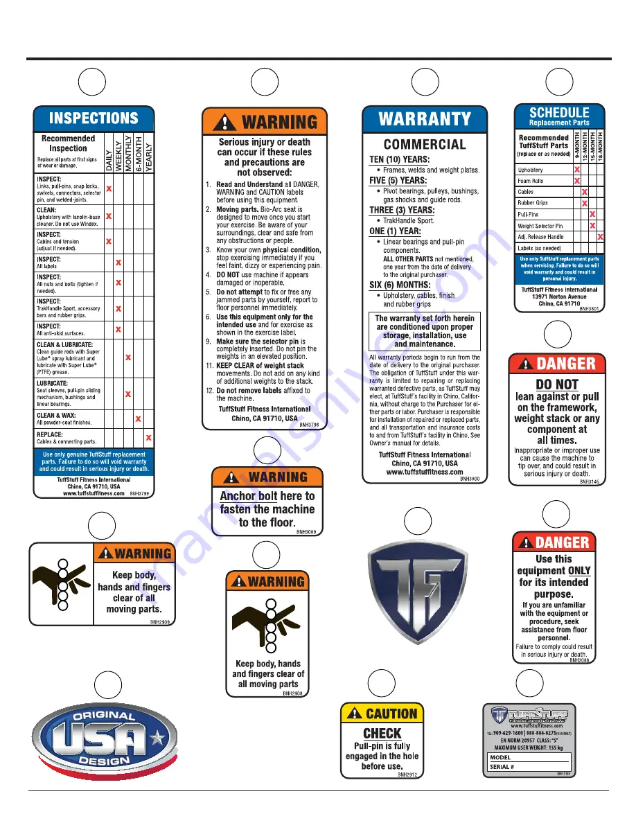 TuffStuff BA-708 Maintenance & Assembly Instructions Download Page 6