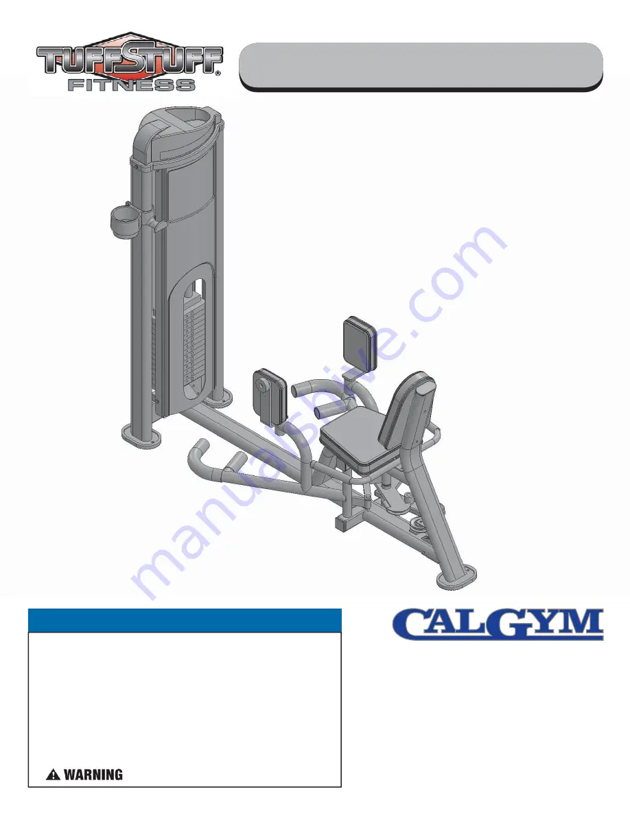 TuffStuff CalGym CG-7515 Скачать руководство пользователя страница 1