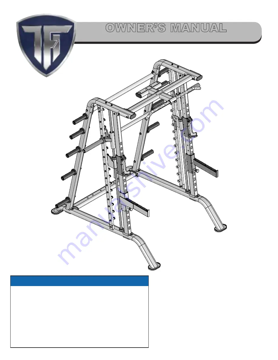 TuffStuff CSM-600 Owner'S Manual Download Page 1