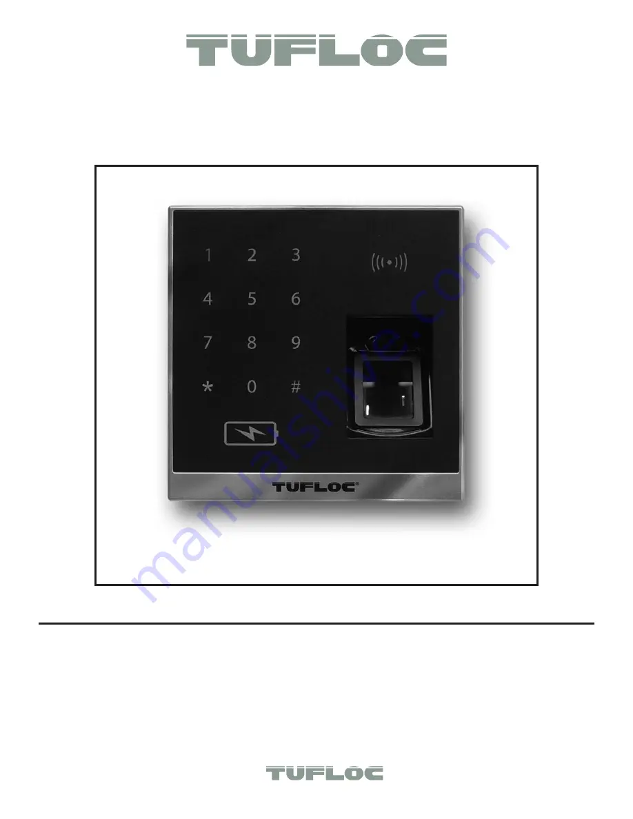 TUFLOC Fingerprint Reader Installation Instructions Download Page 1