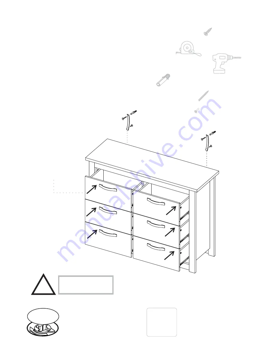 TUHOME Furniture BECCA CLZ 7151 Assembly Instructions Manual Download Page 21