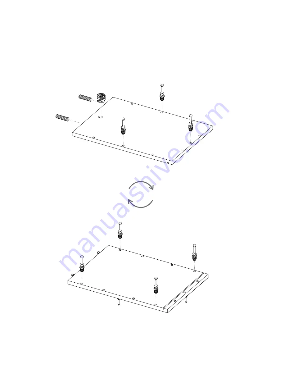 TUHOME Furniture LINEN CABINET Assembly Instructions Manual Download Page 7