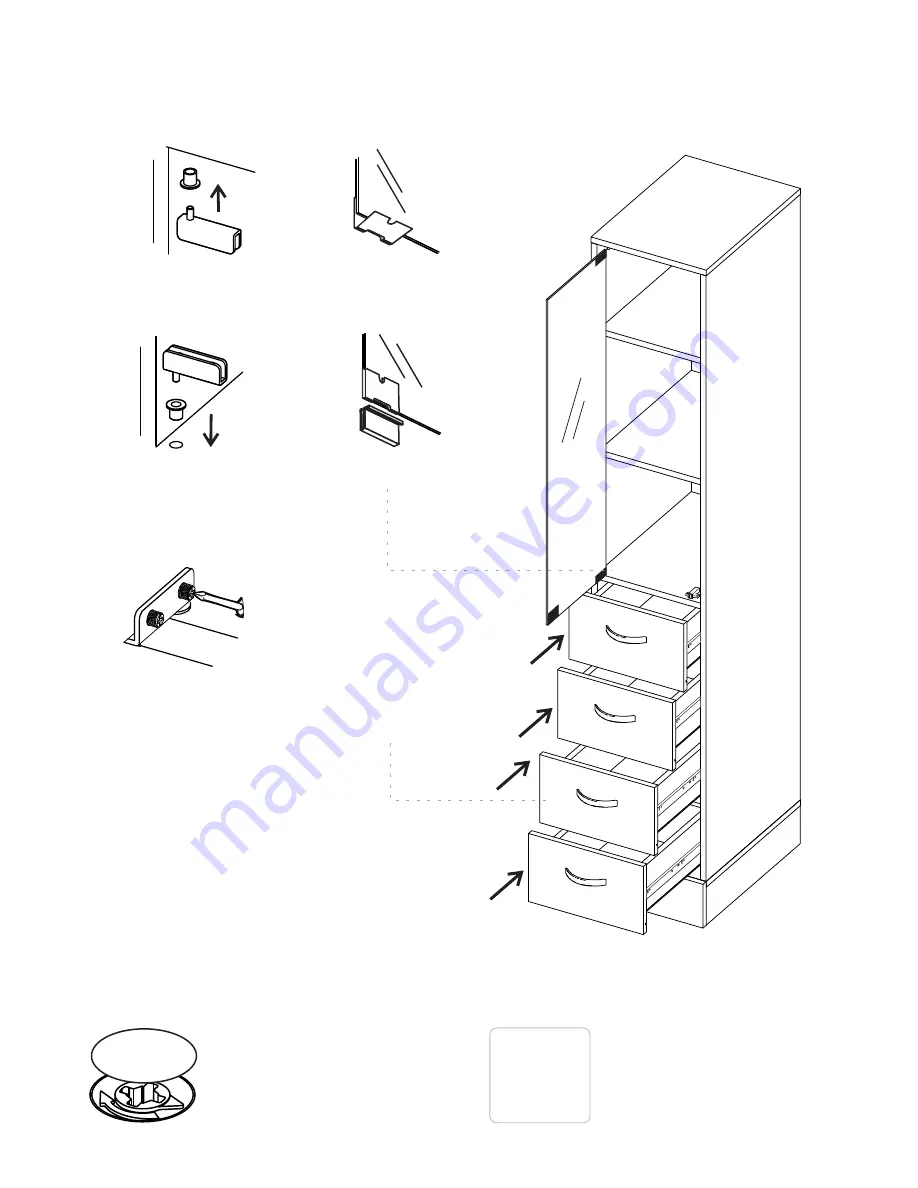 TUHOME Furniture LINEN CABINET Скачать руководство пользователя страница 22