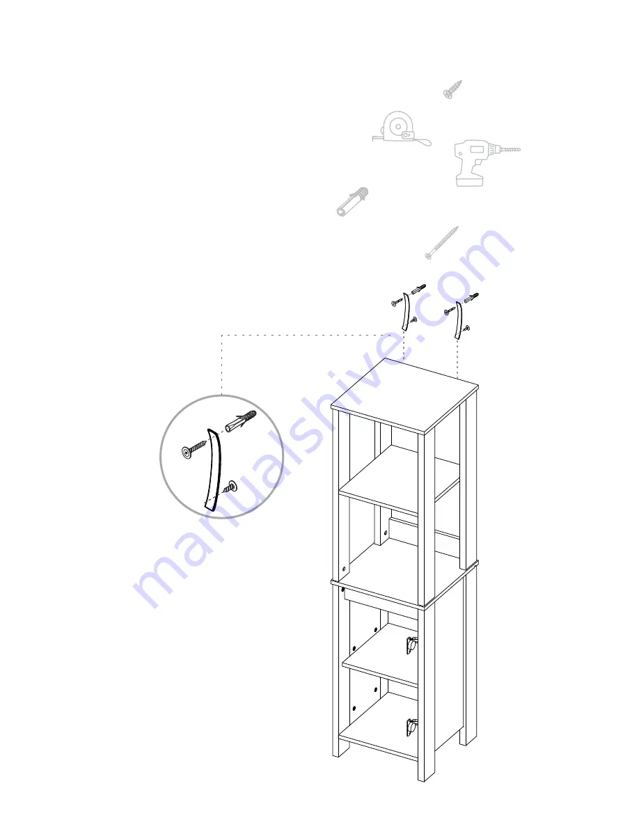 TUHOME Furniture ST. CLAIRE Assembly Instructions Manual Download Page 21