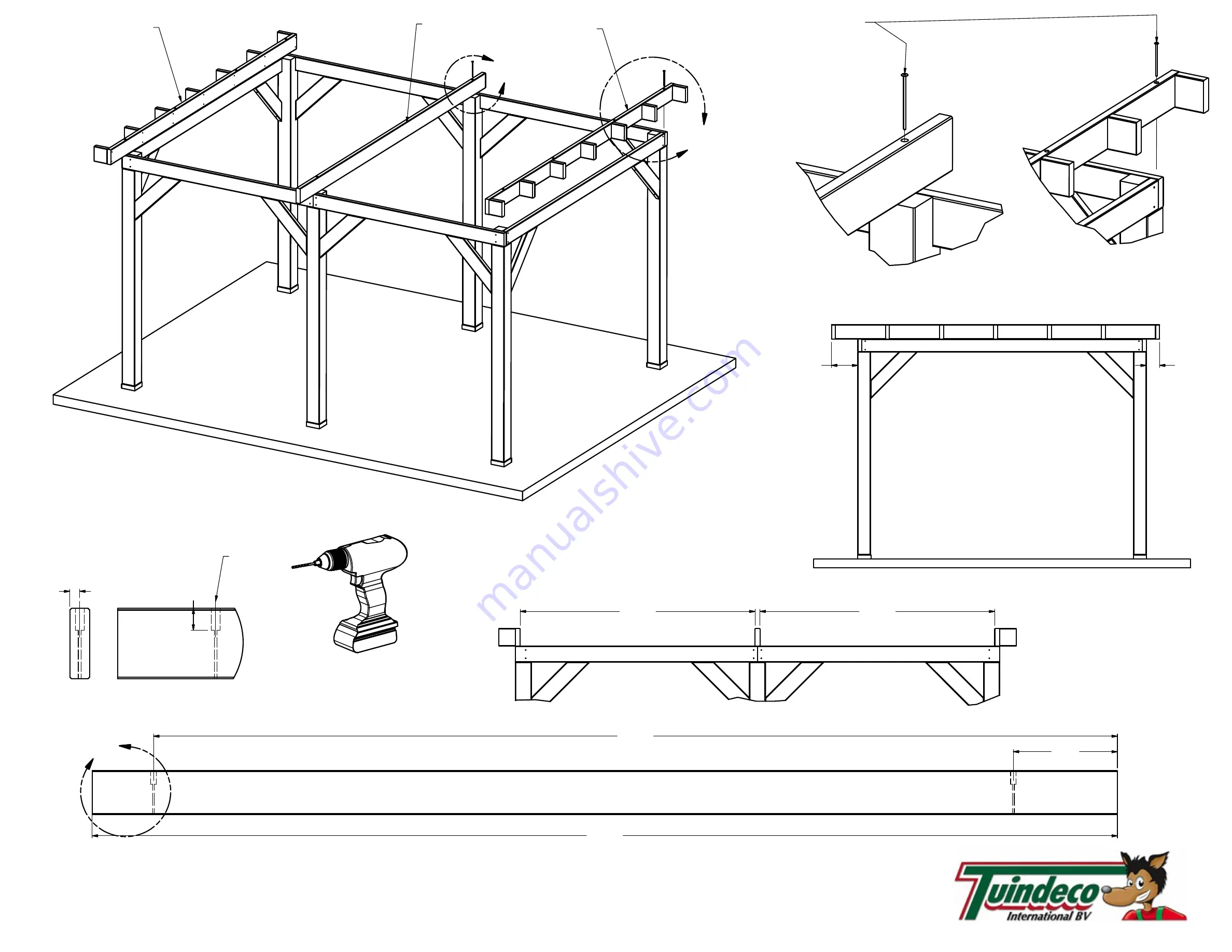 Tuindeco 42.7900 Assembly Instructions Manual Download Page 9