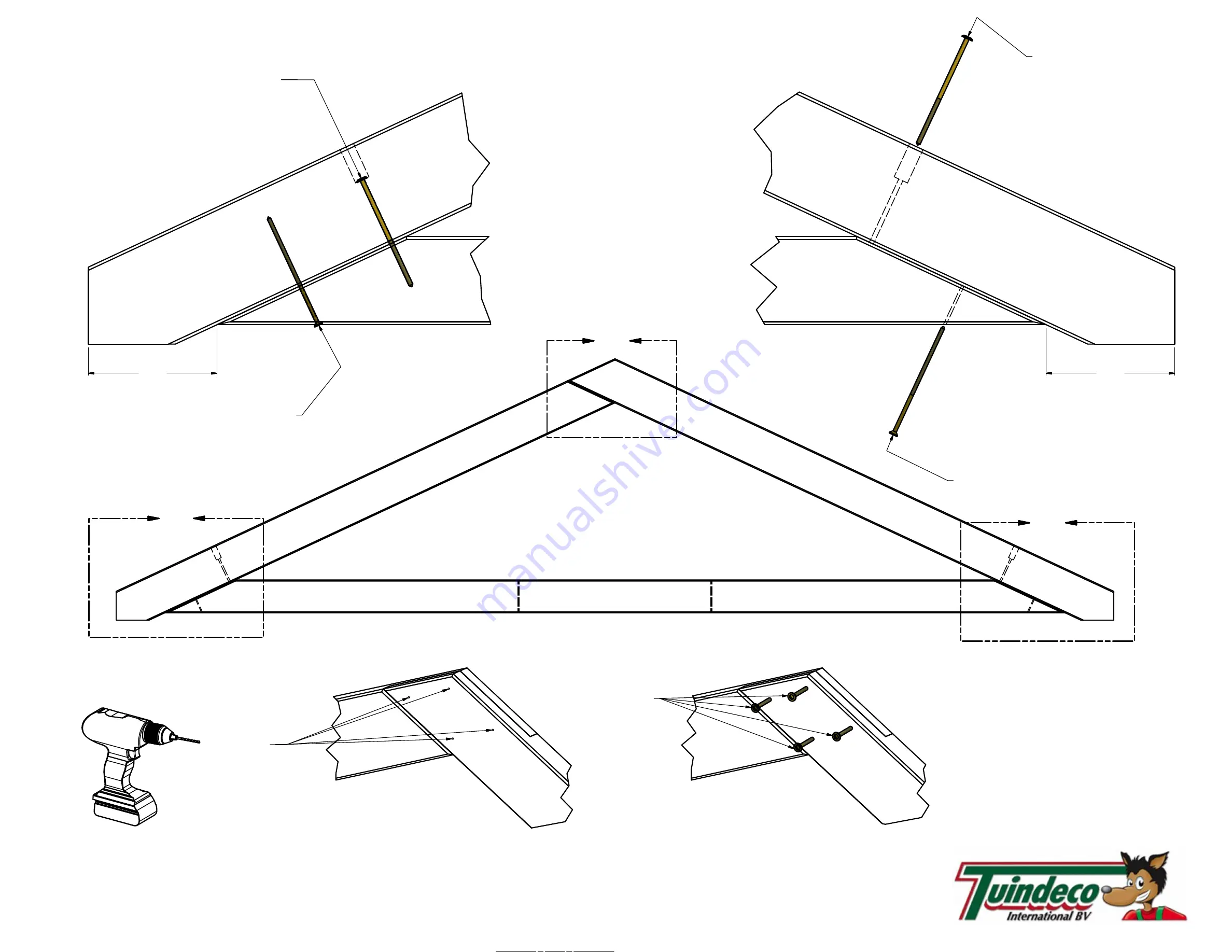 Tuindeco 42.7920 Assembly Instructions Manual Download Page 9