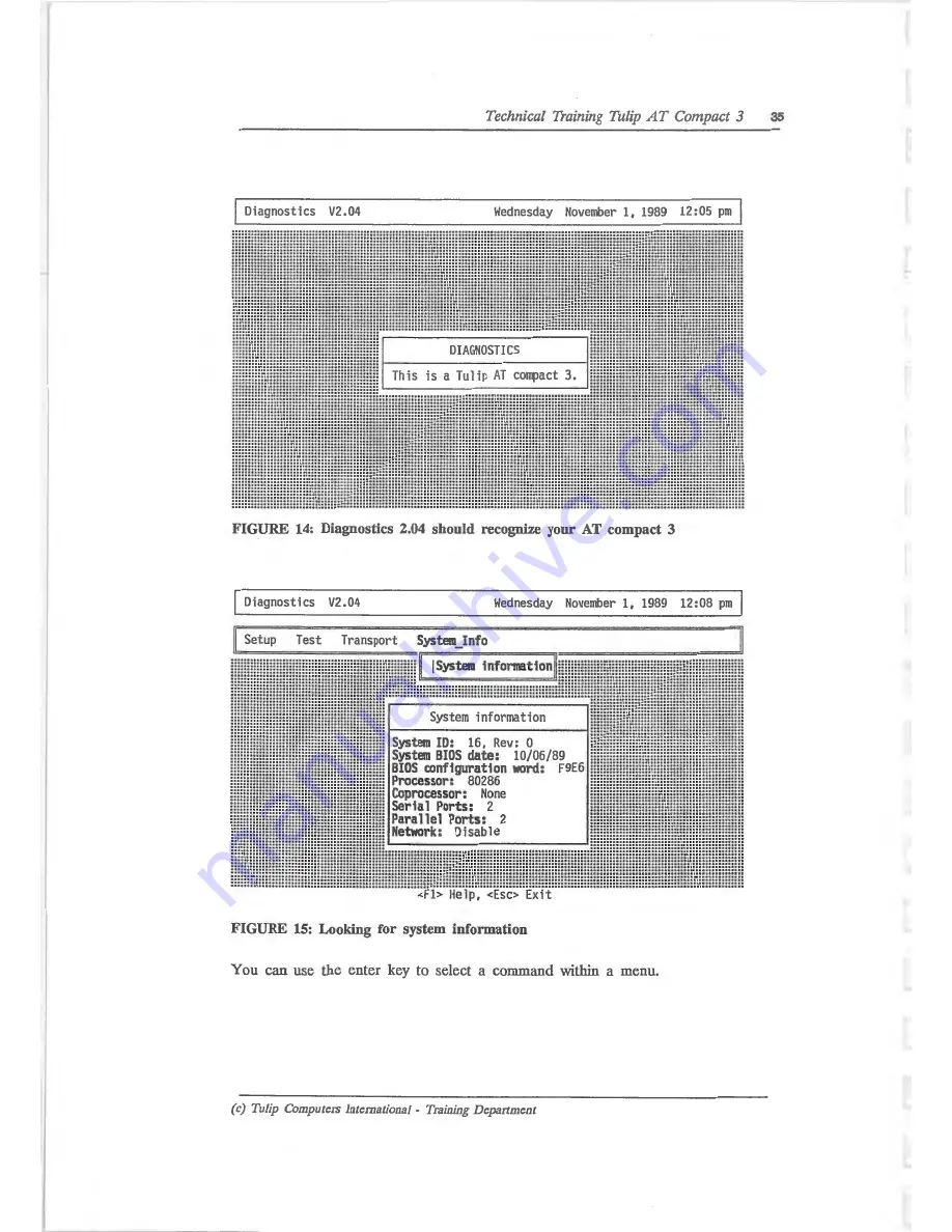 Tulip Computers AT Compact 3 Technical Training Manual Download Page 40