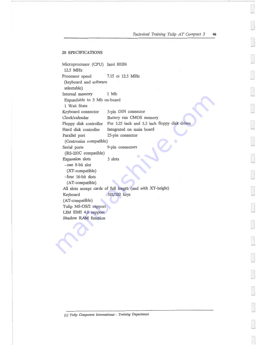 Tulip Computers AT Compact 3 Скачать руководство пользователя страница 54