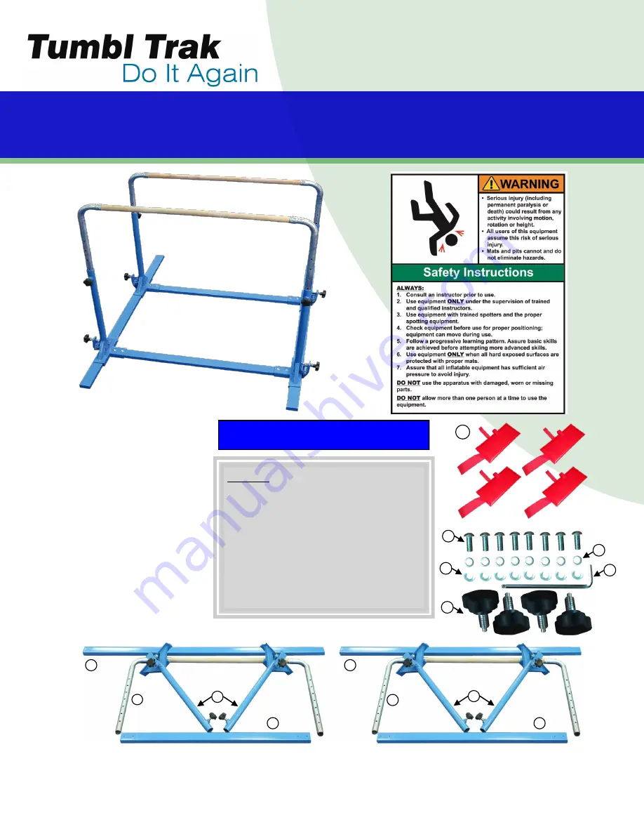 Tumbl Trak 5in1 Assembly Instructions Download Page 1