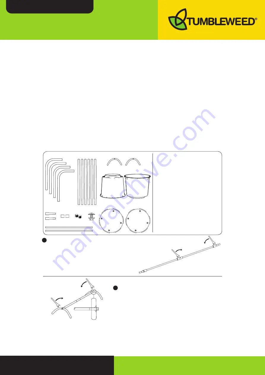 Tumbleweed 220L Compost Tumbler Assembly Instructions Download Page 1