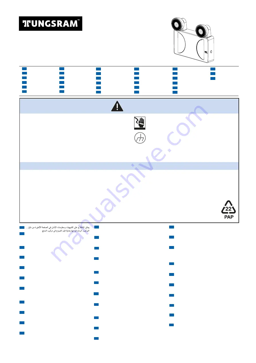 Tungsram TW Spot G1 TU 6W 3 Li SST X WM Install Instruction Manual Download Page 1