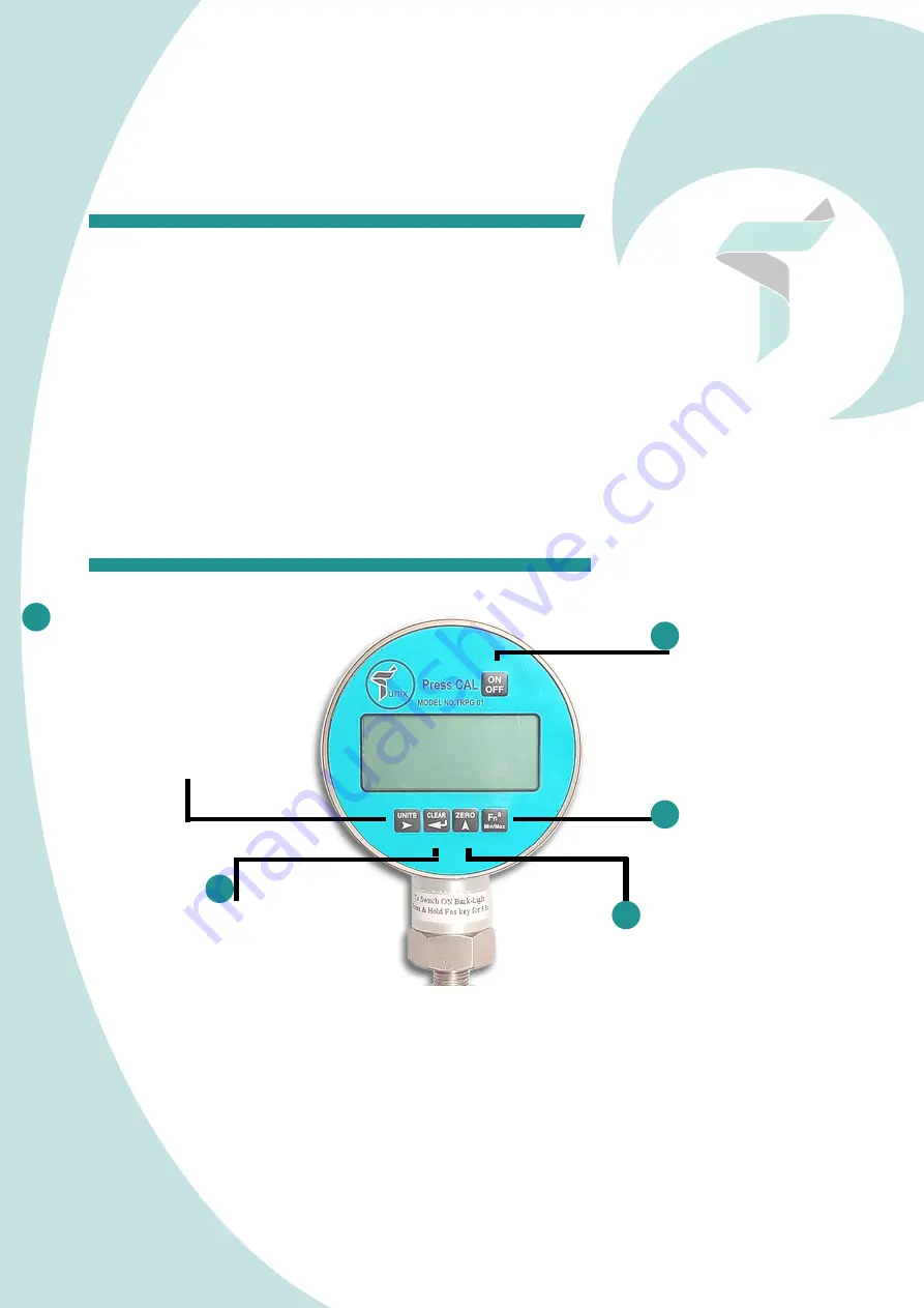 Tunix TRPG-01B Instrument Manual Download Page 5