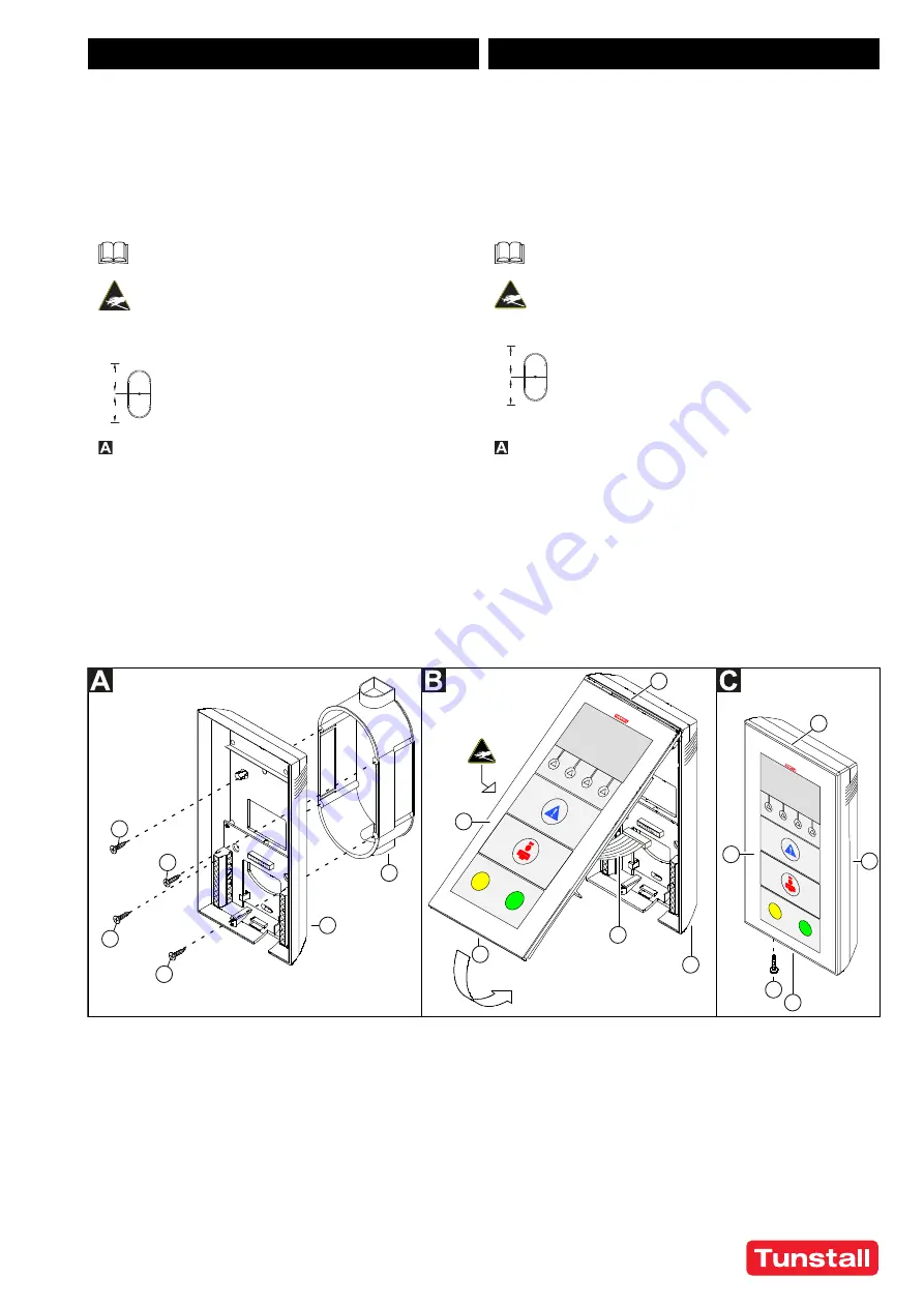 Tunstall Flamenco 77 0520 00 Installation Instructions Manual Download Page 1