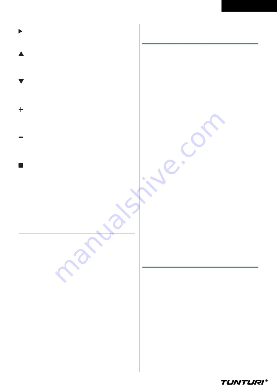 Tunturi 19TCFV2000 User Manual Download Page 7